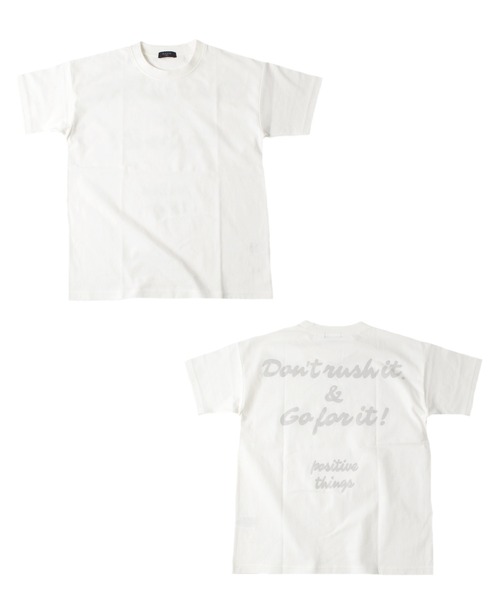 GLAZOS（グラソス）の「天竺・ドロップショルダーBIGロゴバックプリント半袖Tシャツ（Tシャツ/カットソー・キッズ・ライトグリーン/パープル/オフホワイト・160cm/130cm/150cm/140cm/170cm）」の18枚目の写真