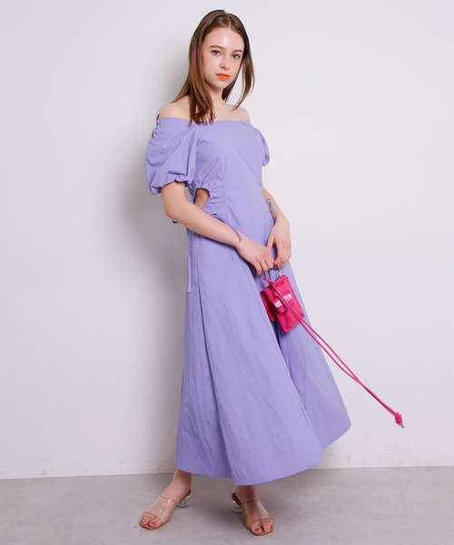 Seemi. byNICECLAUP（ シーミーバイナイスクラップ）の「Seemi　ロングヘルシーワンピース（ワンピース・レディース・ブラック/パープル/パープル系その他・FREE）」の17枚目の写真