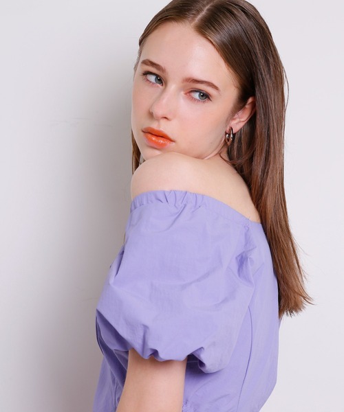 Seemi. byNICECLAUP（ シーミーバイナイスクラップ）の「Seemi　ロングヘルシーワンピース（ワンピース・レディース・ブラック/パープル/パープル系その他・FREE）」の21枚目の写真