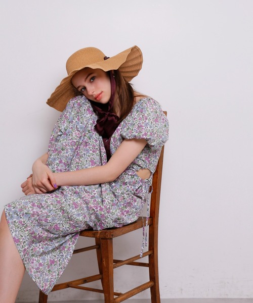 Seemi. byNICECLAUP（ シーミーバイナイスクラップ）の「Seemi　ロングヘルシーワンピース（ワンピース・レディース・ブラック/パープル/パープル系その他・FREE）」の12枚目の写真