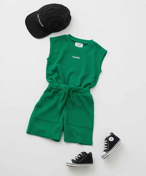 CIAOPANIC TYPY（チャオパニックティピー）の「▽【KIDS】ワッフルロゴ刺繍タンクトップ（タンクトップ・キッズ・チャコールグレー/ピンク/オレンジ/グリーン/グレー系その他・SMALL/MEDIUM/LARGE/X-LARGE/XX-LARGE）」の13枚目の写真