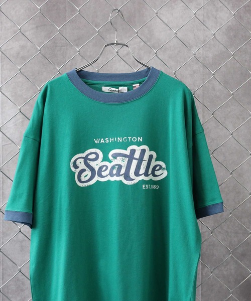 Right-on（ライトオン）の「ロゴリンガーＴシャツ（Tシャツ/カットソー・メンズ・ホワイト/ブルー/グリーン/ダークグレー・M/L）」の4枚目の写真