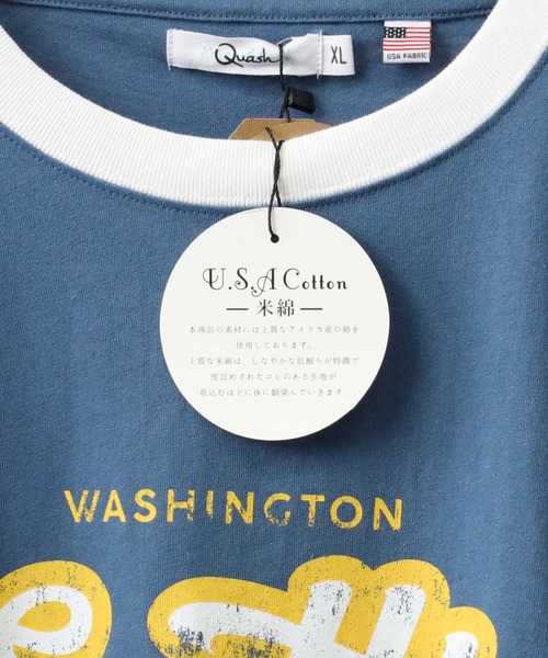 Right-on（ライトオン）の「ロゴリンガーＴシャツ（Tシャツ/カットソー・メンズ・ホワイト/ブルー/グリーン/ダークグレー・M/L）」の9枚目の写真