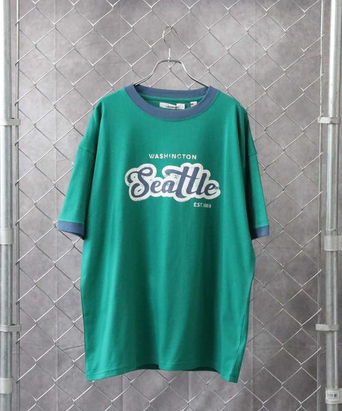 Right-on（ライトオン）の「ロゴリンガーＴシャツ（Tシャツ/カットソー・メンズ・ホワイト/ブルー/グリーン/ダークグレー・M/L）」の11枚目の写真