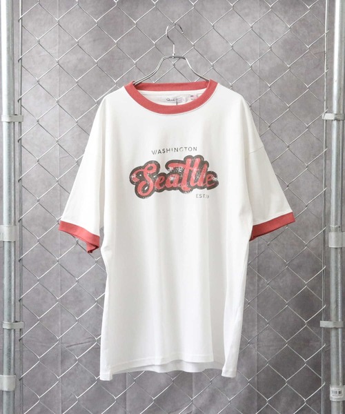 Right-on（ライトオン）の「ロゴリンガーＴシャツ（Tシャツ/カットソー・メンズ・ホワイト/ブルー/グリーン/ダークグレー・M/L）」の13枚目の写真