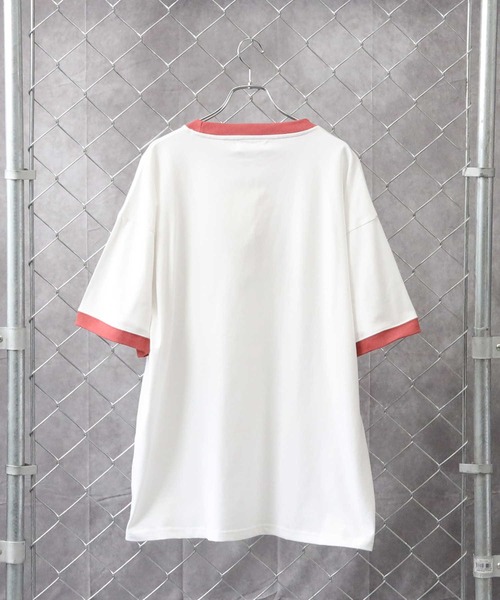Right-on（ライトオン）の「ロゴリンガーＴシャツ（Tシャツ/カットソー・メンズ・ホワイト/ブルー/グリーン/ダークグレー・M/L）」の14枚目の写真
