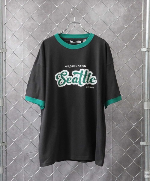 Right-on（ライトオン）の「ロゴリンガーＴシャツ（Tシャツ/カットソー・メンズ・ホワイト/ブルー/グリーン/ダークグレー・M/L）」の15枚目の写真