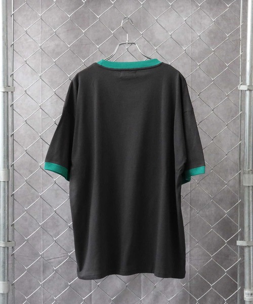 Right-on（ライトオン）の「ロゴリンガーＴシャツ（Tシャツ/カットソー・メンズ・ホワイト/ブルー/グリーン/ダークグレー・M/L）」の16枚目の写真