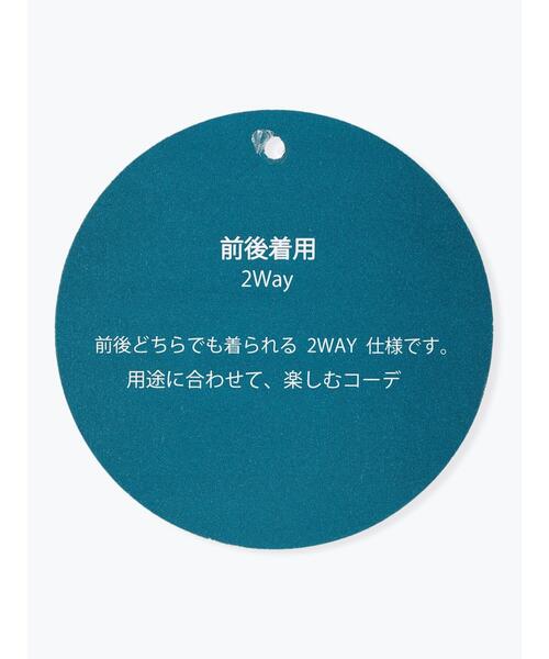 Samansa Mos2 blue（サマンサモスモスブルー）の「前後2WAYティアードチュニック（シャツ/ブラウス・レディース・オフホワイト/ブラック/サックスブルー・ﾌﾘ-）」の13枚目の写真