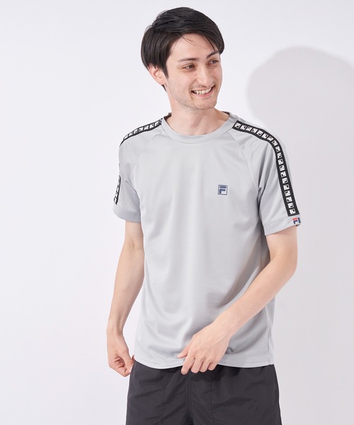 FILA(フィラ)の「【FILA:フィラ】冷感メッシュ半袖Tシャツ(Tシャツ/カットソー・メンズ・ホワイト/ブラック/グレー・MEDIUM/LARGE/X-LARGE)」の3枚目の写真