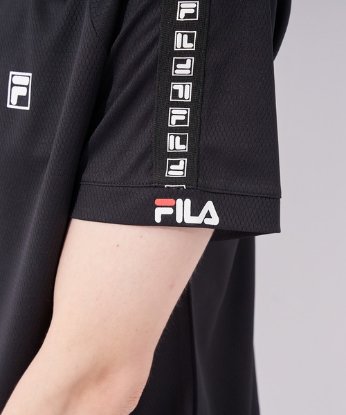 FILA(フィラ)の「【FILA:フィラ】冷感メッシュ半袖Tシャツ(Tシャツ/カットソー・メンズ・ホワイト/ブラック/グレー・MEDIUM/LARGE/X-LARGE)」の15枚目の写真