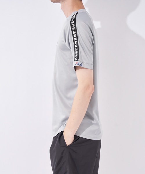 FILA(フィラ)の「【FILA:フィラ】冷感メッシュ半袖Tシャツ(Tシャツ/カットソー・メンズ・ホワイト/ブラック/グレー・MEDIUM/LARGE/X-LARGE)」の9枚目の写真
