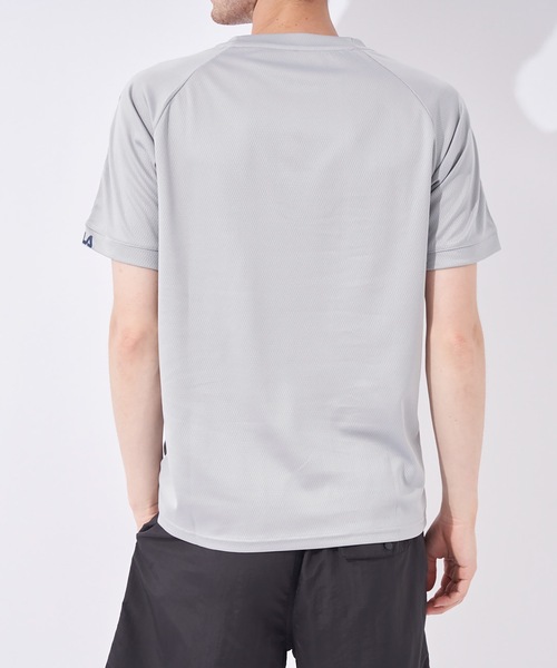 FILA(フィラ)の「【FILA:フィラ】冷感メッシュ半袖Tシャツ(Tシャツ/カットソー・メンズ・ホワイト/ブラック/グレー・MEDIUM/LARGE/X-LARGE)」の8枚目の写真