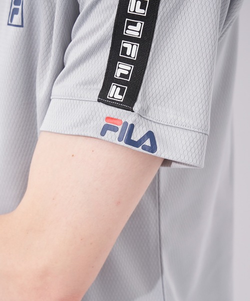 FILA(フィラ)の「【FILA:フィラ】冷感メッシュ半袖Tシャツ(Tシャツ/カットソー・メンズ・ホワイト/ブラック/グレー・MEDIUM/LARGE/X-LARGE)」の6枚目の写真