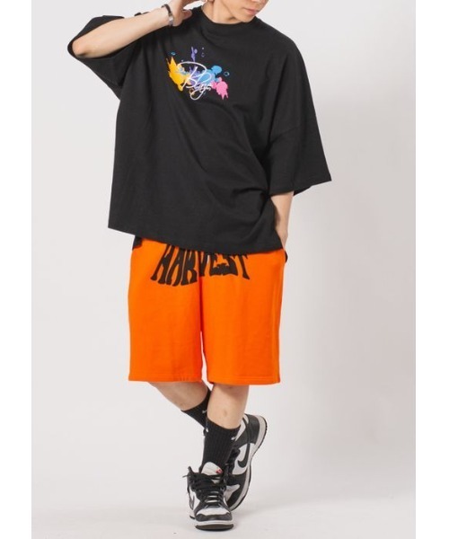 PLEATS PLEASE!　オレンジ ショートパンツ サイズ3 417（フォーワンセブン）ショートパンツ オレンジ サイズ:L