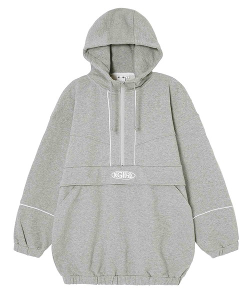 X-girl（エックスガール）の「SWEAT ANORAK DRESS（ワンピース・レディース・ブラック/ダークグリーン/アッシュ・S/M）」の21枚目の写真