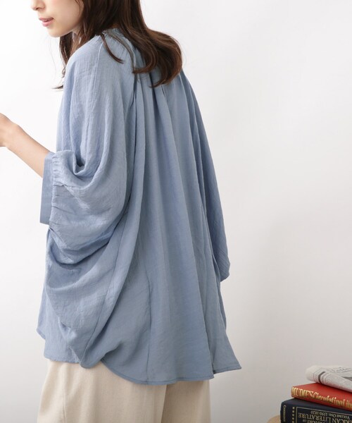 DRESKIP（ドレスキップ）の「◆【2点セット】ドルマンブラウス×タンク（その他トップス・レディース・ネイビー/ライトブルー/ライトベージュ・02/03）」の3枚目の写真