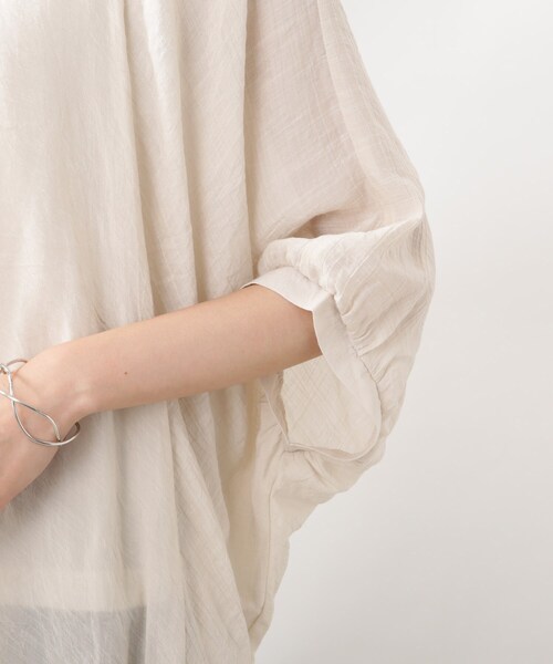 DRESKIP（ドレスキップ）の「◆【2点セット】ドルマンブラウス×タンク（その他トップス・レディース・ネイビー/ライトブルー/ライトベージュ・02/03）」の4枚目の写真