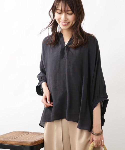 DRESKIP（ドレスキップ）の「◆【2点セット】ドルマンブラウス×タンク（その他トップス・レディース・ネイビー/ライトブルー/ライトベージュ・02/03）」の13枚目の写真