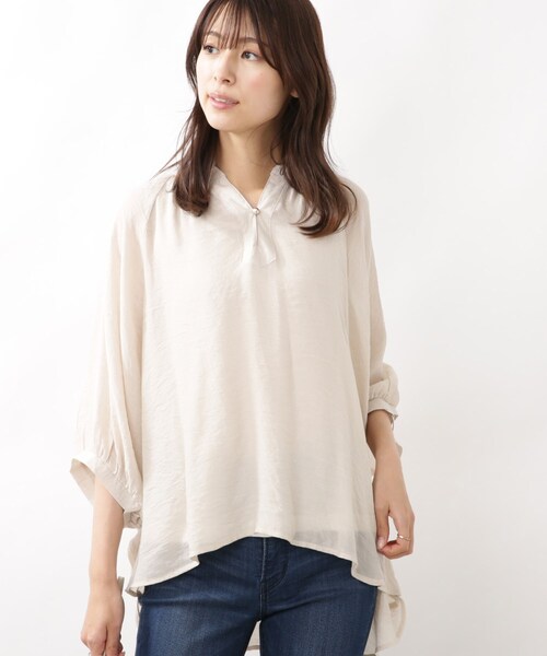 DRESKIP（ドレスキップ）の「◆【2点セット】ドルマンブラウス×タンク（その他トップス・レディース・ネイビー/ライトブルー/ライトベージュ・02/03）」の17枚目の写真