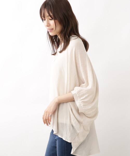 DRESKIP（ドレスキップ）の「◆【2点セット】ドルマンブラウス×タンク（その他トップス・レディース・ネイビー/ライトブルー/ライトベージュ・02/03）」の14枚目の写真