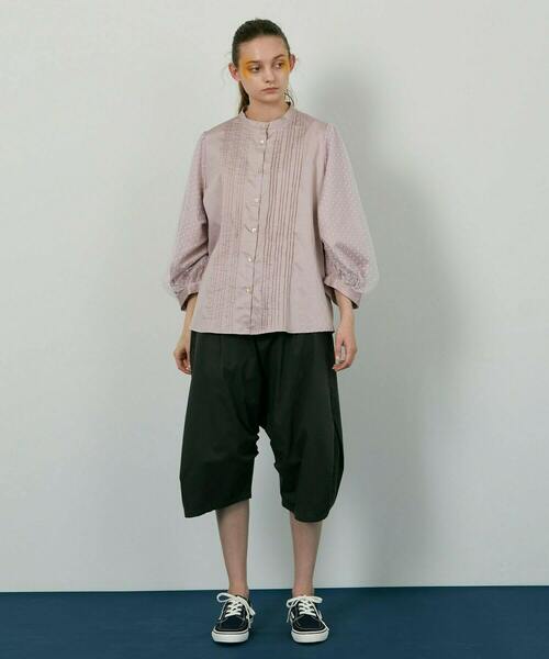 FRAPBOIS(フラボア)の「ソフトチュール ブラウス(シャツ/ブラウス・レディース・ラベンダー/ネイビー・0/1)」の10枚目の写真