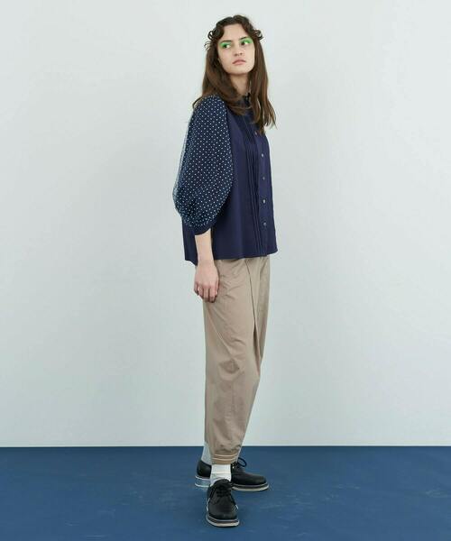 FRAPBOIS(フラボア)の「ソフトチュール ブラウス(シャツ/ブラウス・レディース・ラベンダー/ネイビー・0/1)」の17枚目の写真