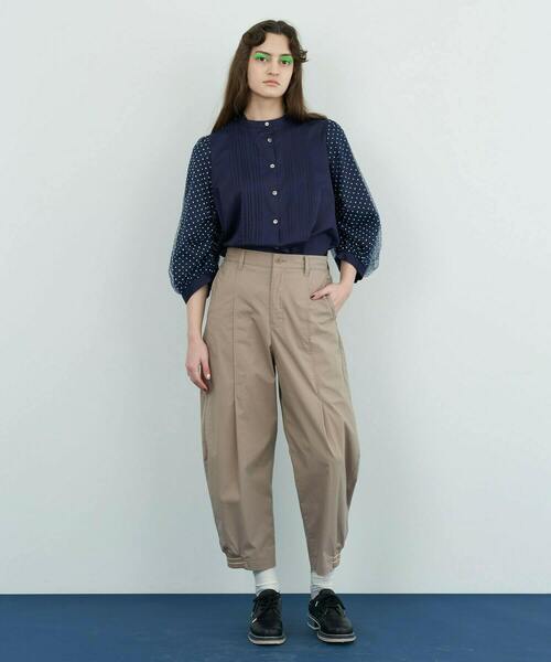 FRAPBOIS(フラボア)の「ソフトチュール ブラウス(シャツ/ブラウス・レディース・ラベンダー/ネイビー・0/1)」の5枚目の写真