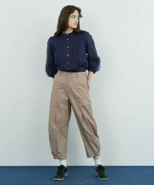 FRAPBOIS(フラボア)の「ソフトチュール ブラウス(シャツ/ブラウス・レディース・ラベンダー/ネイビー・0/1)」の3枚目の写真