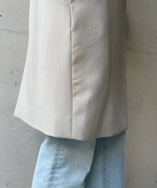 DouDou(ドゥドゥ)の「ノーカラーロングジレ(ベスト・レディース・ブラック/ベージュ/キャメル・FREE)」の11枚目の写真