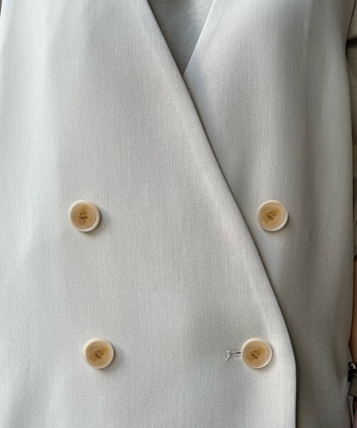 DouDou(ドゥドゥ)の「ノーカラーロングジレ(ベスト・レディース・ブラック/ベージュ/キャメル・FREE)」の12枚目の写真