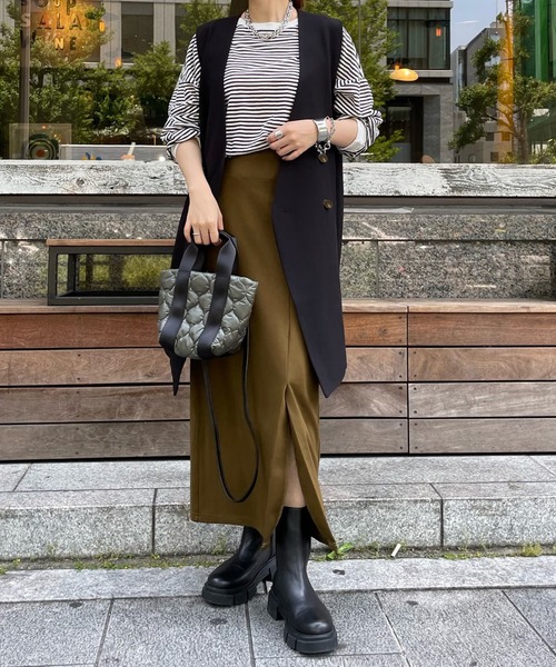 DouDou（ドゥドゥ）の「ノーカラーロングジレ（ベスト）」 - WEAR