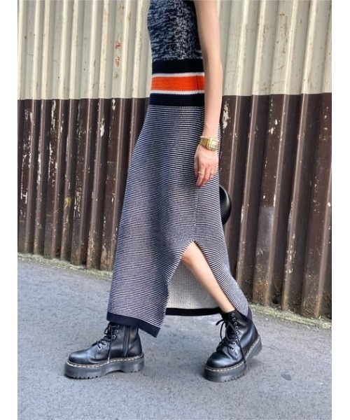 SLY（スライ）の「MIX COLOR KNIT CAMI OP ミックスカラー サマー