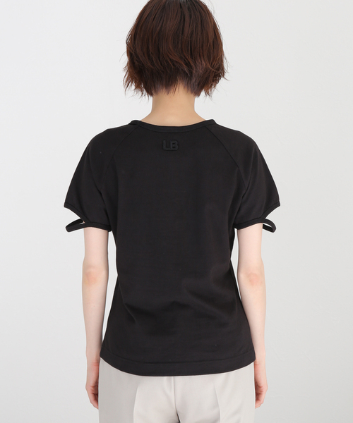 Noble(ノーブル)の「【LAURENCE BRAS】スリーブカットTシャツ(Tシャツ/カットソー・レディース・ブラック・SMALL)」の7枚目の写真