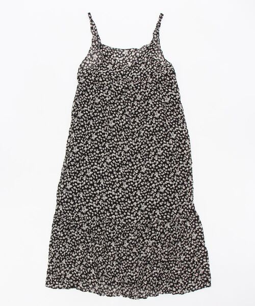 flower（フラワー）の「ブリージーフラワーワンピース（ワンピース・レディース・ブラック/ベージュ/グリーン・FREE）」の4枚目の写真