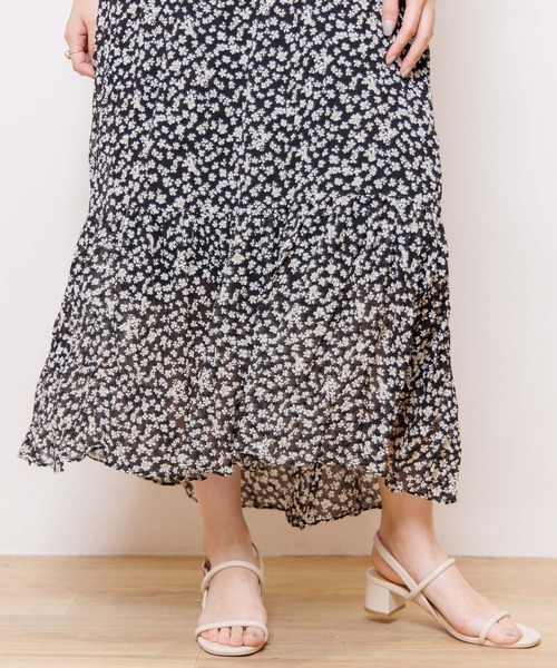 flower（フラワー）の「ブリージーフラワーワンピース（ワンピース・レディース・ブラック/ベージュ/グリーン・FREE）」の12枚目の写真