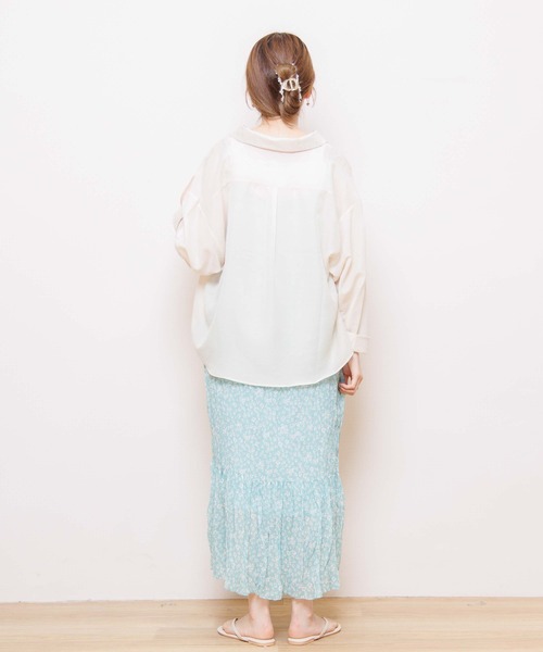 flower（フラワー）の「ブリージーフラワーワンピース（ワンピース・レディース・ブラック/ベージュ/グリーン・FREE）」の20枚目の写真