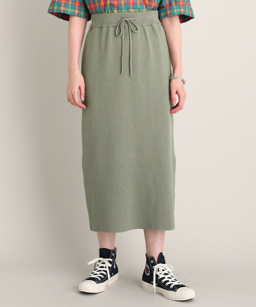 THE SHOP TK （ザ ショップ ティーケー ）の「◆【スタイルアップ】ニットナロースカート（スカート・レディース・ブラック/オリーブ/パープル系4・11/12）」の19枚目の写真