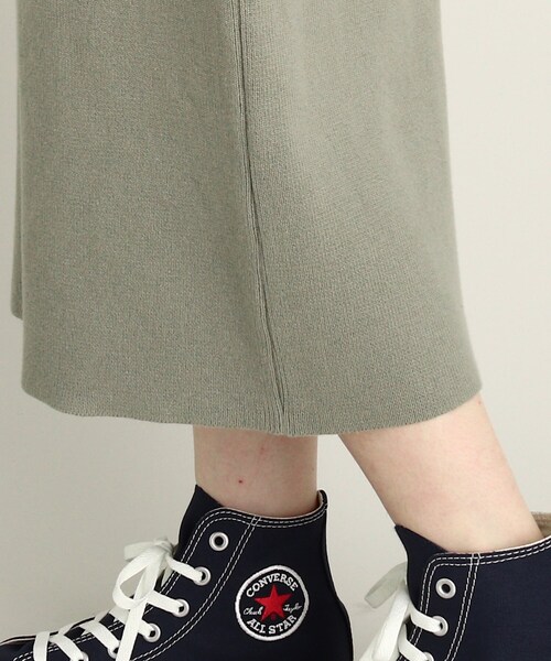 THE SHOP TK （ザ ショップ ティーケー ）の「◆【スタイルアップ】ニットナロースカート（スカート・レディース・ブラック/オリーブ/パープル系4・11/12）」の9枚目の写真