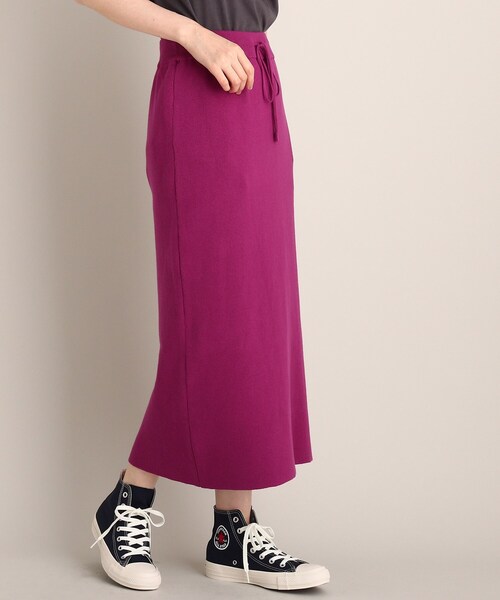 THE SHOP TK （ザ ショップ ティーケー ）の「◆【スタイルアップ】ニットナロースカート（スカート・レディース・ブラック/オリーブ/パープル系4・11/12）」の15枚目の写真