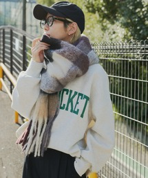 チェックボリュームマフラー