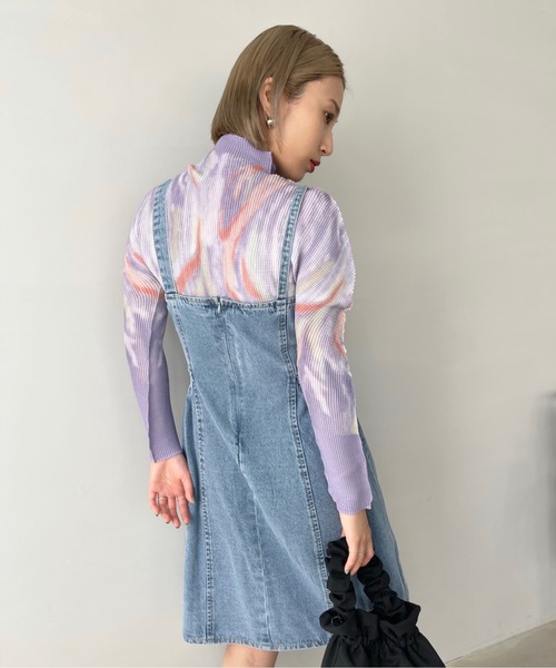 SANSeLF（サンセルフ）の「サイドカットデニムチュニック【SANSeLF】sanw22s094（チュニック・レディース・ライトブルー・FREE）」の18枚目の写真