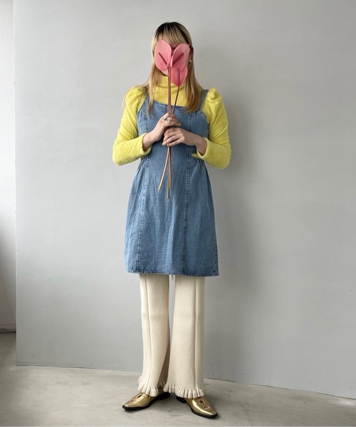 SANSeLF（サンセルフ）の「サイドカットデニムチュニック【SANSeLF】sanw22s094（チュニック・レディース・ライトブルー・FREE）」の20枚目の写真