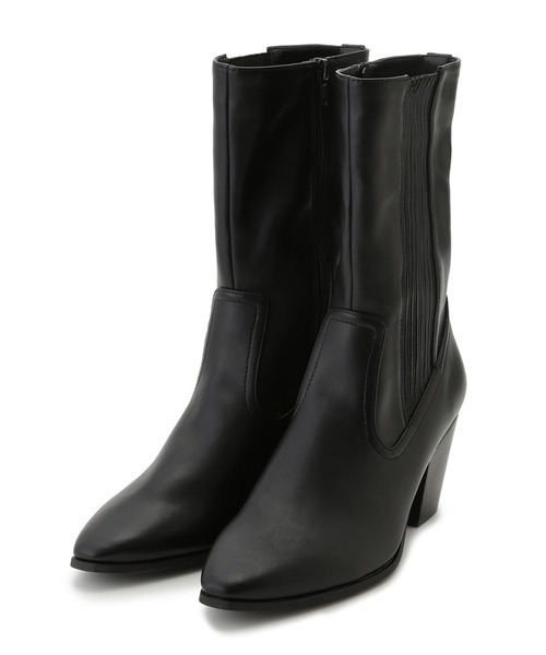 SNIDEL(スナイデル)の「チェルシーミディアムブーツ(ブーツ・レディース・ブラック/バーガンディー・SMALL/MEDIUM/LARGE)」の3枚目の写真