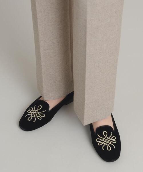 ODETTE E ODILE エンブロイダリーオペラ フラットシューズ 刺繍