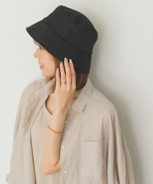 RODE SKO（ロデスコ）の「ツイルバケットハット（ハット・レディース・ブラック/ベージュ・ONE）」の2枚目の写真