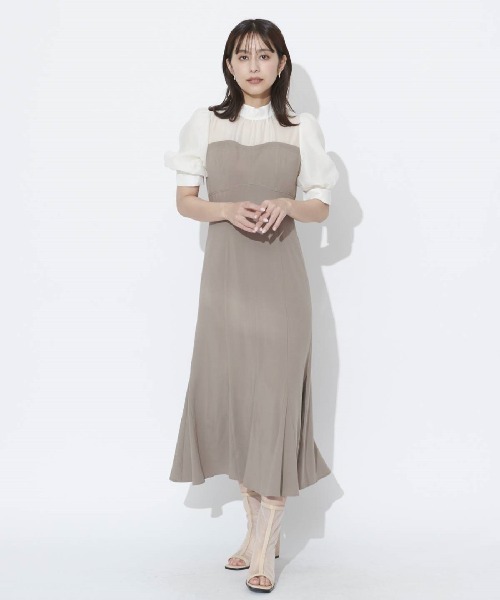 AND COUTURE（アンドクチュール）の「レイヤード風ウエストタック 