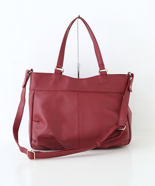 osharewalker(オシャレウォーカー)の「【廃盤】『立体ギャザー2wayトートバッグ』(トートバッグ・レディース・ブラウン/グリーン/ブラック/レッド・FREE)」の17枚目の写真