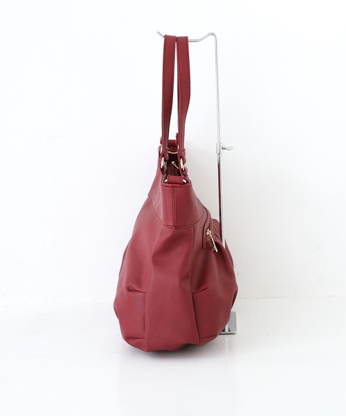 osharewalker(オシャレウォーカー)の「【廃盤】『立体ギャザー2wayトートバッグ』(トートバッグ・レディース・ブラウン/グリーン/ブラック/レッド・FREE)」の18枚目の写真