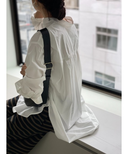 BEARDSLEY（ビアズリー）の「ウシロタックシンプルシャツ（シャツ/ブラウス・レディース・ホワイト・FREE）」の12枚目の写真